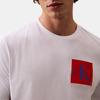 Calvin Klein Минималистичная Удобная Универсальная Клетчатый Узор Классическая Футболка с Коротким Рукавом Мужские Футболки Ярко-Белый 4RB837G-110