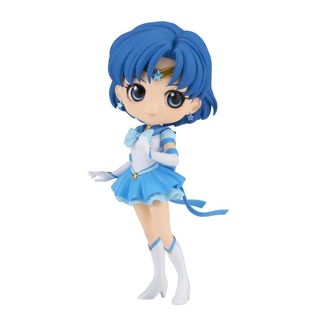 BANPRESTO Sailor Moon Cosmos The Movie Eternal Sailor Mercury Bandai Spirits Q Poske Figure (ver.B)