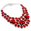 Mozambique Garnet Handmade 925 Sterling Silver Jewelry Necklace 18" F5E31