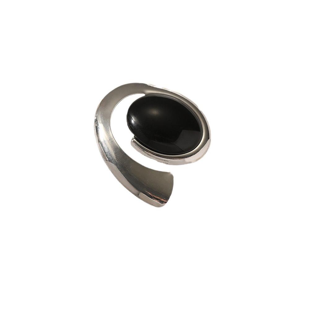 Массивное женское геометрическое кольцо, имитация камня, крупная стильная женская бижутерия