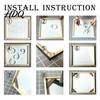Gallery Wrap Bars Wood Painting Frame Easy to Install Wooden Strips DIY Self Assembly Kit Decorative Display Holder for Oil And Wall Art Stretched