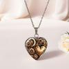 Стимпанк Ветер Сердце Механизм Узор Сердце Время Камень Подвеска Ожерелье Мода Модная Бижутерия