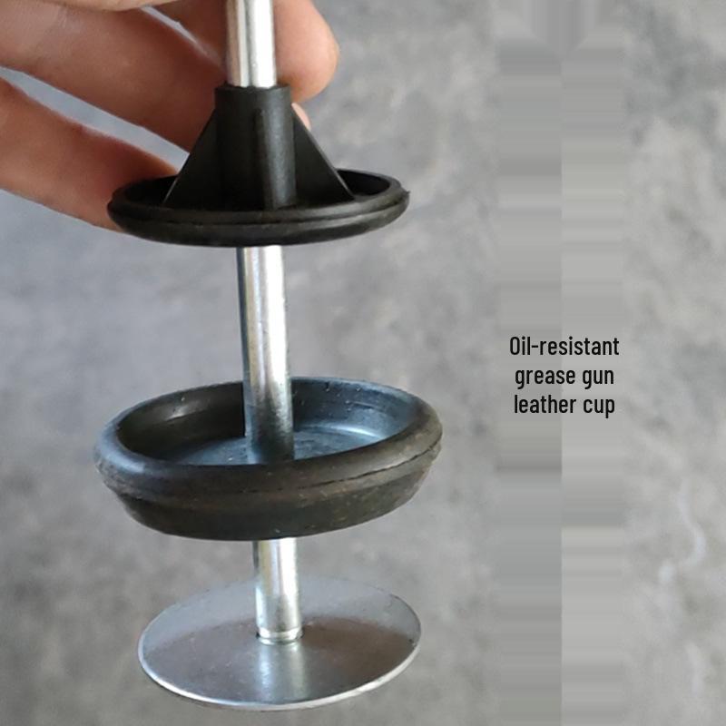 Универсальный набор запасных частей для шприца для смазки: Кожаная манжета, Сальник, Резиновое кольцо, Железный лист, Пластиковые детали