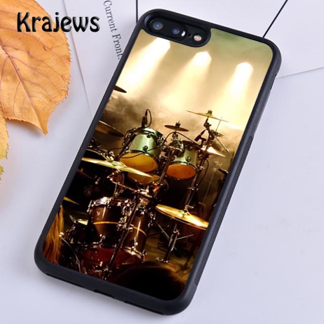 Мягкий чехол для телефона Krajews с музыкальным инструментом Drum для iPhone 14 5 SE 6s 7 8 plus XR XS 11 12 13 pro max Samsung S21 S22ultra