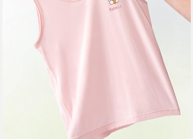 Children's vest for spring and summer, suitable for both boys and girls, with A-class pure cotton sleeveless base T-shirt and baby soft versatile vest