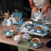 Bone China Water Set Gift Box Light Luxury Coffee Cup Saucer Afternoon Tea Set Household English Flower Tea High-End Exquisite Gift