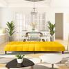 VidaXL Canapé-lit 2 places jaune velours 375770