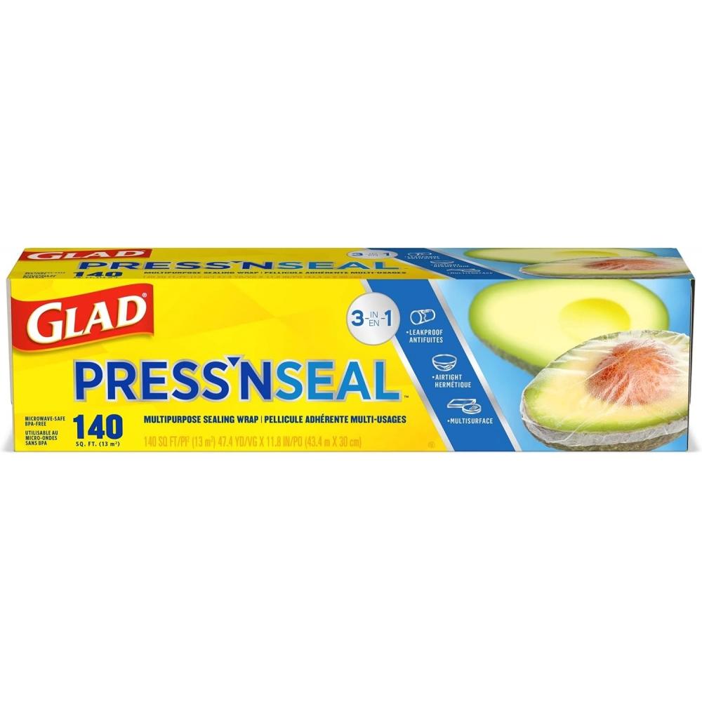 Glad Wraps 43.4m Press And Seal Multi Use Food Storage Wraps Set Of 3 140 3 Wraps