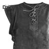 Punk Vikings Medieval Vest Men Cosplay Archer Costume Adult Chest Armor Larp Outfit Jerkin Coat Halloween Men Hunting Vest Pirate Waistcoat Men