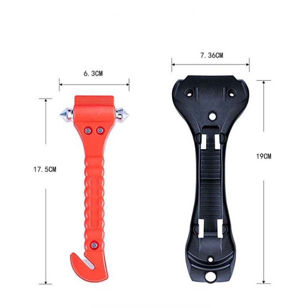 2 в 1 мини-автомобильный молоток для спасения жизни, аварийный молоток, резак для оконного стекла, автомобильный спасательный красный молоток