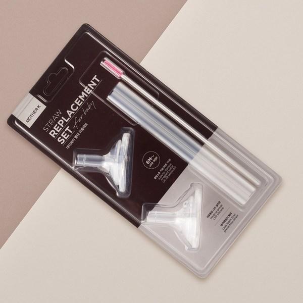 Набор сменных стержней для прямых трубочек Mother K Basic, прозрачные, 2 комплекта