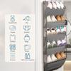 Over The Door Shoe Organizer for Closet, Shoes Rack for Closet 5-Shelf  Large Pockets, Hanging Shoe Organizers for Boot Storage