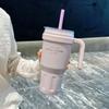 Large-Capacity Thermos Cup for Women, Good-Looking Ice Cup, Portable Car Coffee Cup, Outdoor Sports Water Bottle, Tea Cup