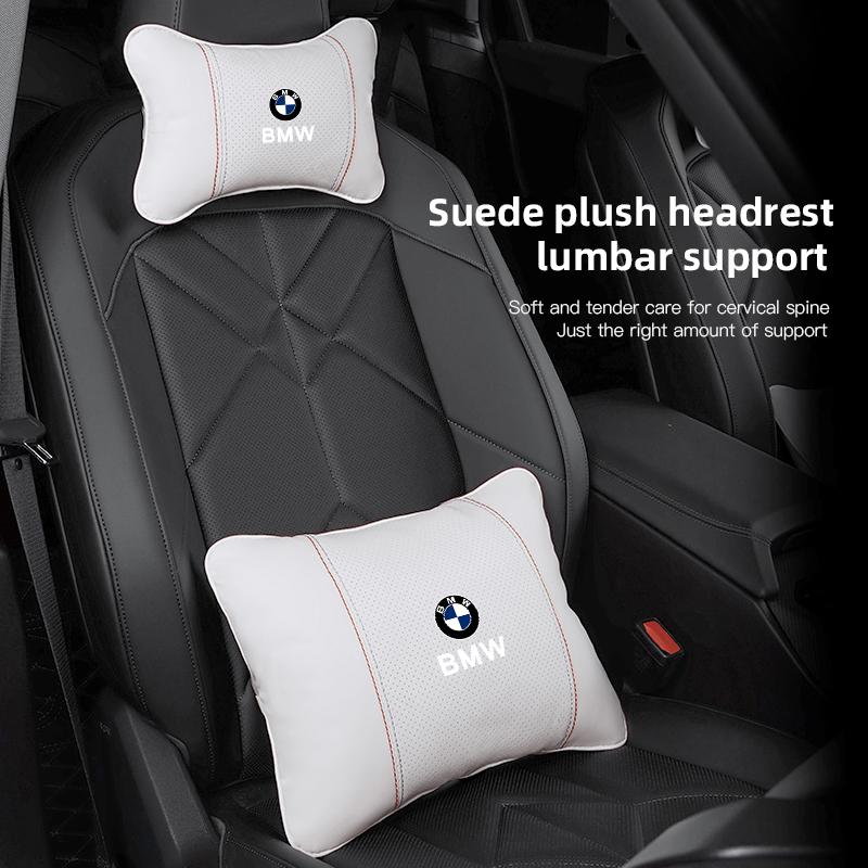 Car Headrest Neck Pillow Waist Pillow For BMW F30 F10 E90 F20 E46 E60 E70 E93 Car Interior Accessories Lumbar Support keychain GB2