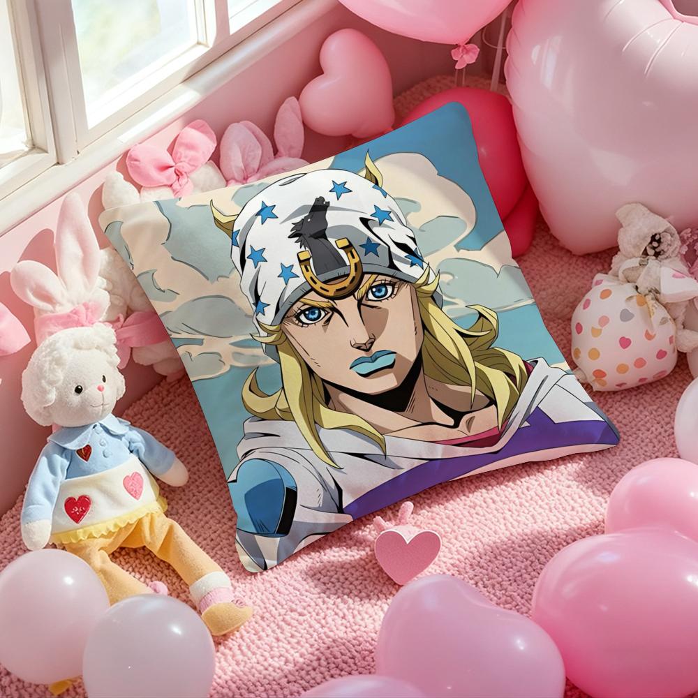 J-JoJo B-Bizarre Adventure Чехол для подушки с принтом узора Наволочка для гостиной, дивана, декора спальни