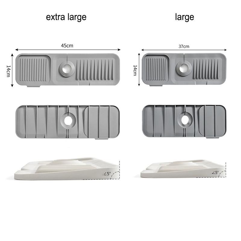 Kitchen Silicone Sink Faucet Splash Pad Splash Catcher Countertop Protector Mat Draining Pad Drainage Drying Pad Kitchen Gadgets