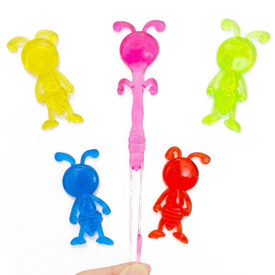 10/20 шт. липкая игрушка-муравей из термопластичной резины, снятие стресса, мини-муравей, растягивающийся для детей и взрослых, мягкая цветная игрушка-муравей, сувениры для вечеринок, наполнитель для мешков с подарками