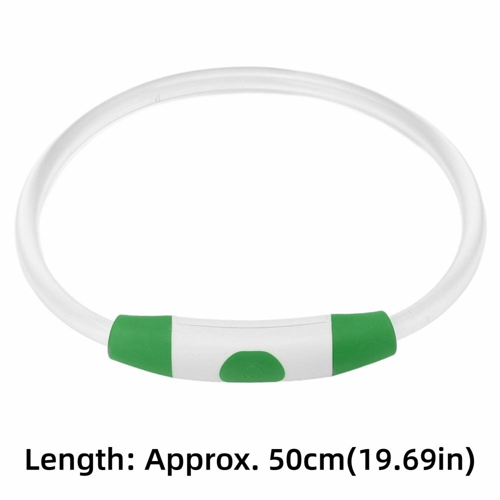 Cuttable Dog Collar USB Charging LED Collar Anti Crash Dog Necklace Night Outdoor