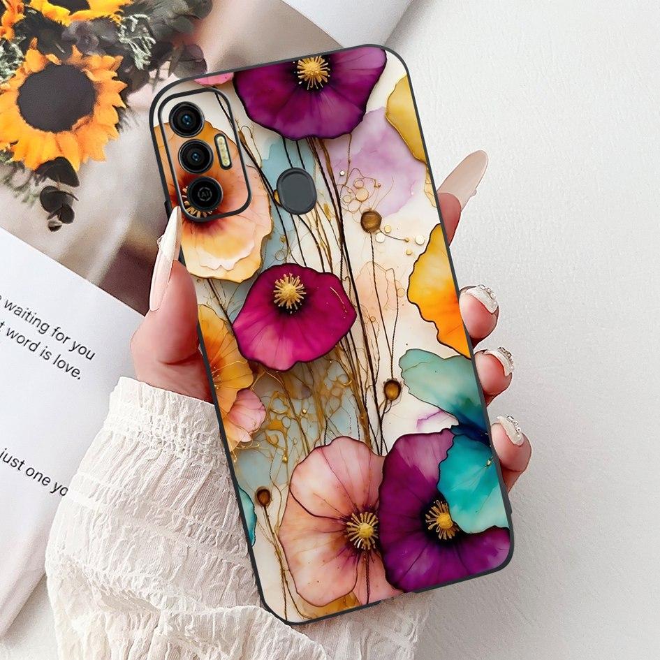 Для Tecno Spark 7 Чехол KF6 KF6j KF6i Обложка Милый Модный Кот Цветок Мягкий Силиконовый Защитник Для Tecno Spark 7P 7T Spark7 Pro Capa