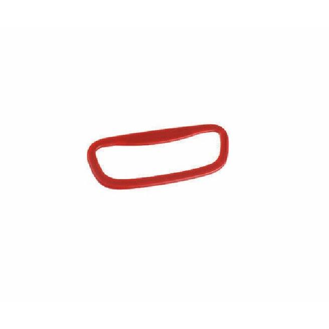 For Jeep Compass 17-2021 Glossy Red Tailgate Trunk Handle Lock Frame Trim 1pcs