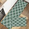 Kitchen Floor Mat Simple Modern Black and White Grid Absorbent Oil Absorption Household Wear-resistant Anti-slip Mat Diatom Mud Foot Mat