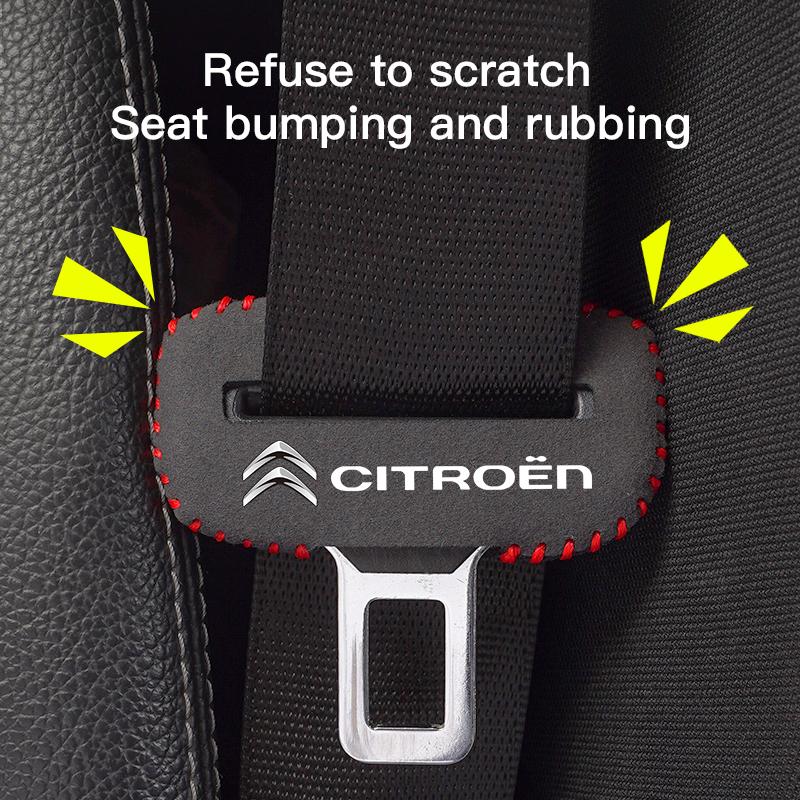 Car Logo Seat Safety Belt Buckle Cover Interior Accessories For Citroen 2CV DS5 RD3 Cross Berlingo Xsara Grand Cactus Saxo Jumpy amj123