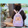 Colorful And Durable Children's Nylon Backpack With Capybara Design For Boys And Girls