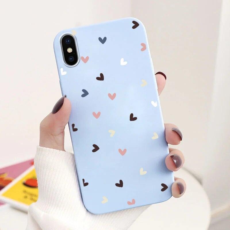 Мягкий милый телефон для Iphone 14 Pro 13 XS 7 XR 8 Max Mini 6s 12 11 Plus 6 X прямой силиконовый мягкий чехол из ТПУ