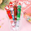 Christmas Ballpoint Pens 10-in-1 Retractable Cute Santa Snowman Pens Festive Writing Tool for Kids School Supplies