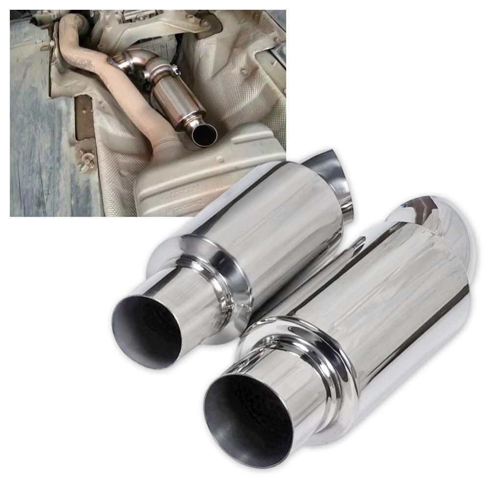Stainless Steel Car Exhaust Pipe - Improved Exhaust Flowing Easy Installation Car Exhaust Tail