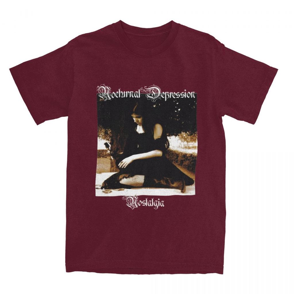 Мужская Женская Ночная Депрессия Блэк-метал Группа Футболка Одежда 100% Хлопок Футболка Одежда Потрясающая Футболка Лето