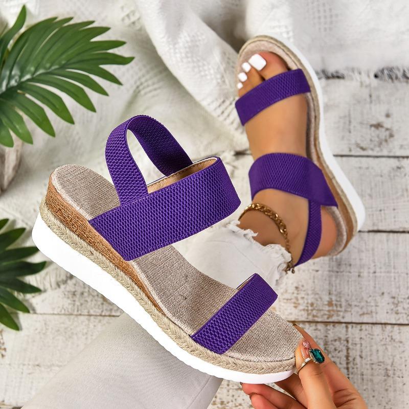 Модные женские сандалии летняя повседневная обувь женская удобная нескользящая прогулочная нескользящая ткань женская обувь