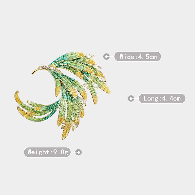 Senior Brooches Flower Leaf Brooch Pins for Women Suit Pendant Fashion Brooches Jewelry