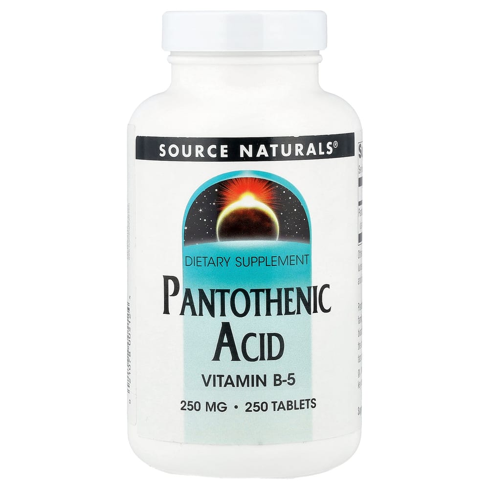 Source Naturals Пантотеновая кислота Витамин B-5 250 мг, 250 таблеток