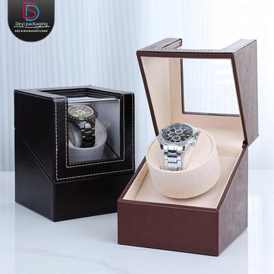 Автоматический механический заводчик часов Delais: Бесшумная, антимагнитная коробка из искусственной кожи с электродвигателем