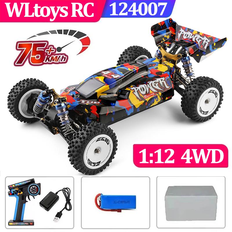 75 КМ/Ч WLtoys 124016 124017 60 КМ/Ч 144001 Электрический 4WD Пульт Дистанционного Управления Высокоскоростной Квадроцикл Дрифт RC Машины для Взрослых Игрушки