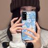 Жесткий прозрачный чехол-накладка из акрила для Samsung Galaxy S20 FE Винтажный 3D-текстура Цветочный принт Чехол для телефона