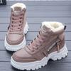 Winter Women's Sneakers Plush-Lined,High Tops Lace-Up Shoes
