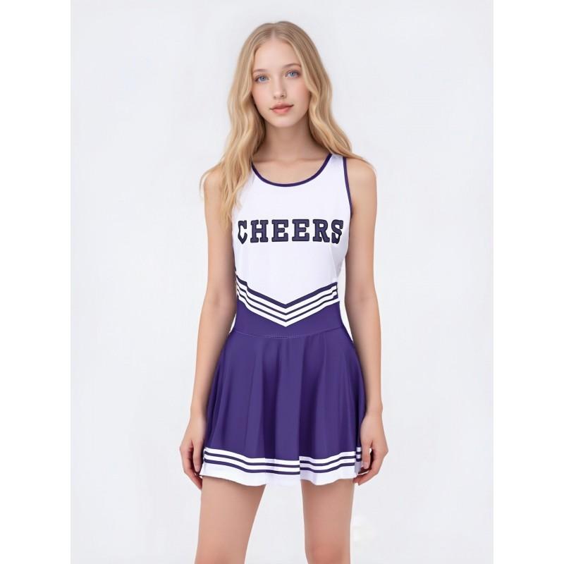 Cheerleading Performance Costume Sexy Football Baby One-piece Cheer Dress Stage