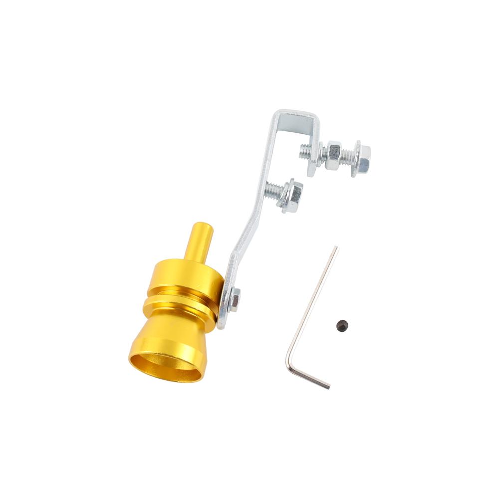 Мотоцикл выхлопной автомобиль поддельный турбо свисток труба звук глушитель продувочный клапан универсальный симулятор