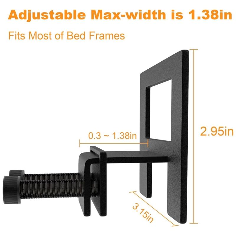 4PCS Metal Bed Frame Support Brackets Quick Tool Release Setups Nonslip Pad Suitable for Most Bed Size top sale