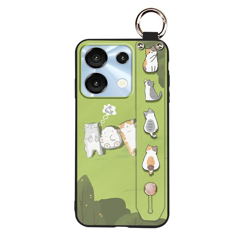 Cute Ring Phone Case For UMIDIGI G9 5G/Note9 5G Durable Fashion Design Back Cover Anti-knock Wrist Strap Shockproof