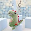 Cute Green Dinosaur Plush Keychain Pendant Charm