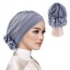 Popular Muslim Big Flower Headscarf Hat In Europe And America, Disc Flower Headscarf Hat Jdt-476A-4