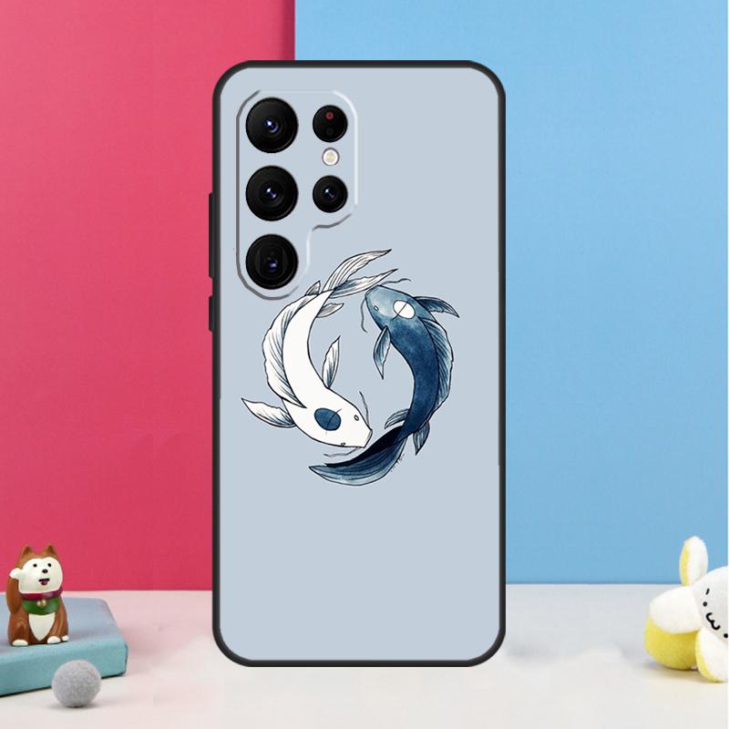 Чехол с изображением рыбы кои Инь-Ян для Samsung Galaxy S26 S25 Ultra S20 S21 S22 S23 S24 Plus S10 S25 FE Задняя крышка