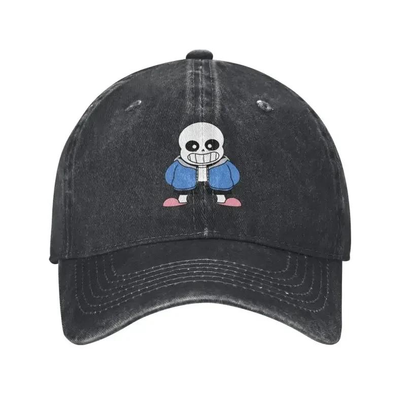 Модная бейсболка Sans из игры Undertale, унисекс, женская, регулируемая, хлопковая, папина кепка, кепки Snapback для улицы