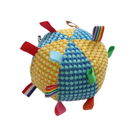 Собаки Звуковой мяч Игрушка-мяч для щенков со встроенным колокольчиком Устойчивый к жеванию Мяч для бросания и приноса для тренировки собак Интерактивная игра Снятие скуки