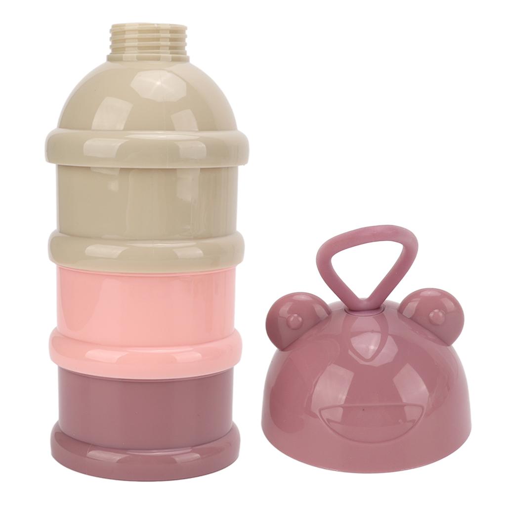 3 Layers Baby Milk Powder Formula Dispenser Detachable Portable Stackable Rotation Baby Snack