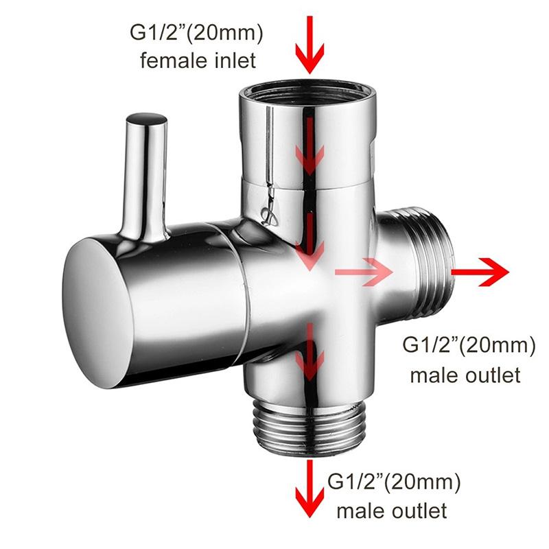 G1 / 2 Ручной Душевой Головки Сборка Адаптер Адаптер Душевая Система Запасные Части Полированный Хром Аксессуары Для Ванной Комнаты