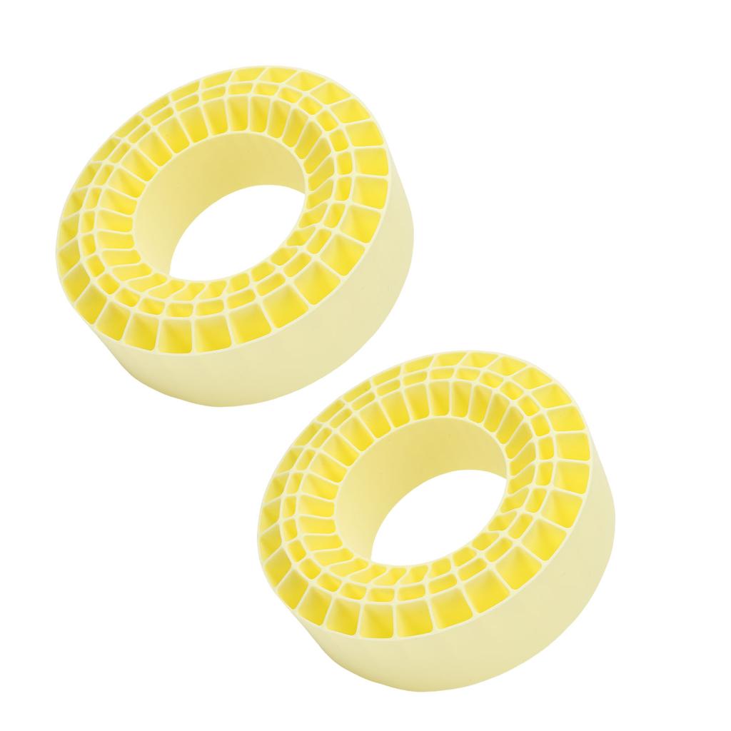 2 шт. 2,2 дюйма Силиконовые шины Вставка Двухслойные Полые Подкладки для шин для 1 10 Машин для краулинга Желтые